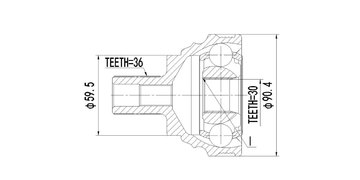 Outer Cv Joint Audi A3 2.0 Fsi 2004-2005 at Modern Auto Parts!