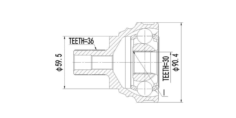 Outer Cv Joint Audi A3 2.0 Fsi 2004-2005 at Modern Auto Parts!