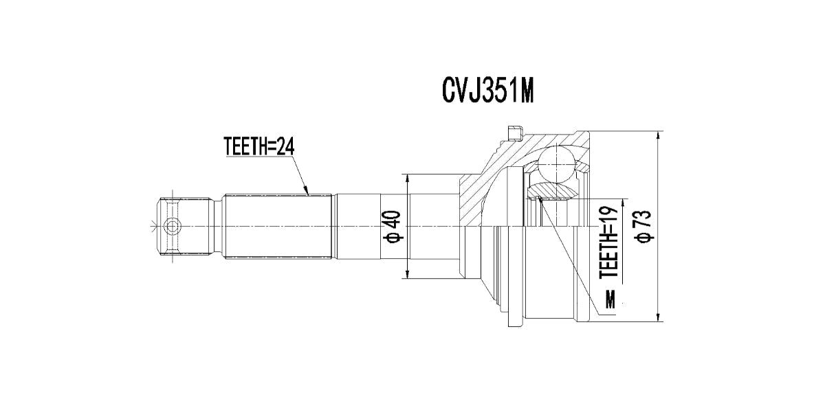 Outer Cv Joint Daihatsu Cuore 1997-2001 at Modern Auto Parts!