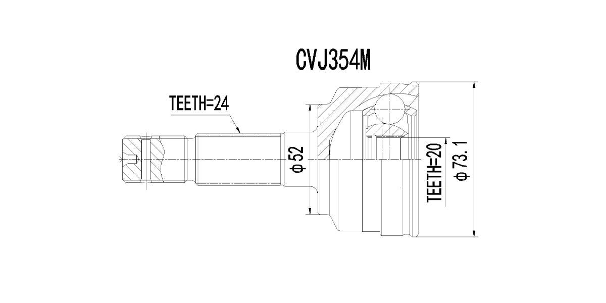 Outer Cv Joint Daihatsu Terios 1.3 4X4 1997-2000 at Modern Auto Parts!