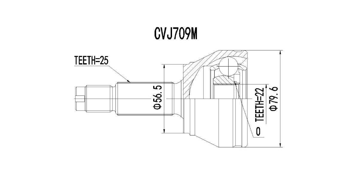 Outer Cv Joint Fiat Panda 1.2 4X2,4X4, Mazda Soho 1995-2011 at Modern Auto Parts!