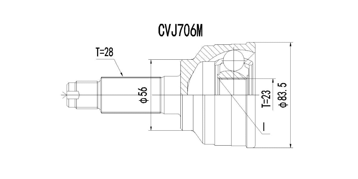 Outer Cv Joint Ford Telstar 2.0I,Kia Clarus,Mazda 626 1993-2000 at Modern Auto Parts!