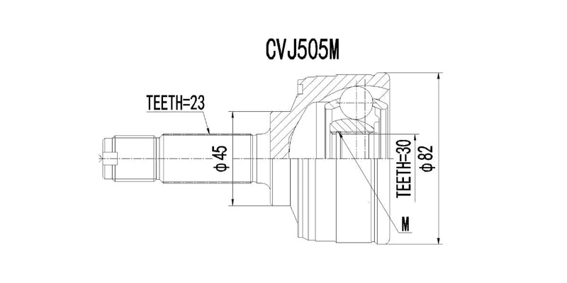 Outer Cv Joint Honda 1300 Ballade 1982-1984 at Modern Auto Parts!