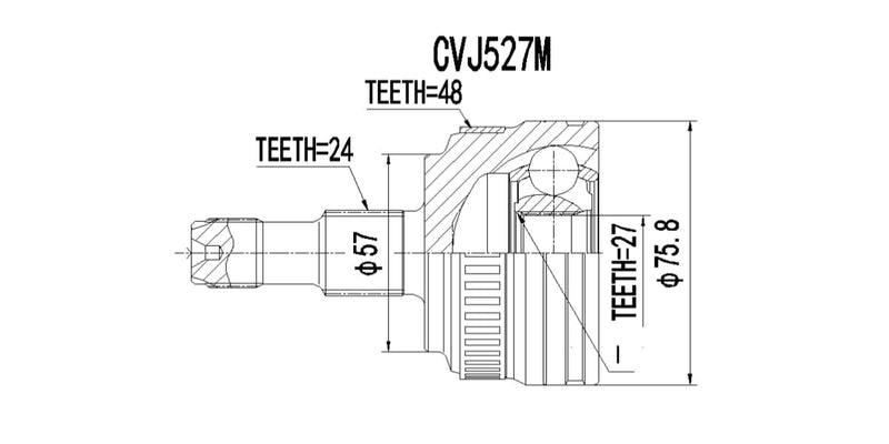 Outer Cv Joint Mercedes A160 [W168],A190[W168[ 2000-2005 at Modern Auto Parts!