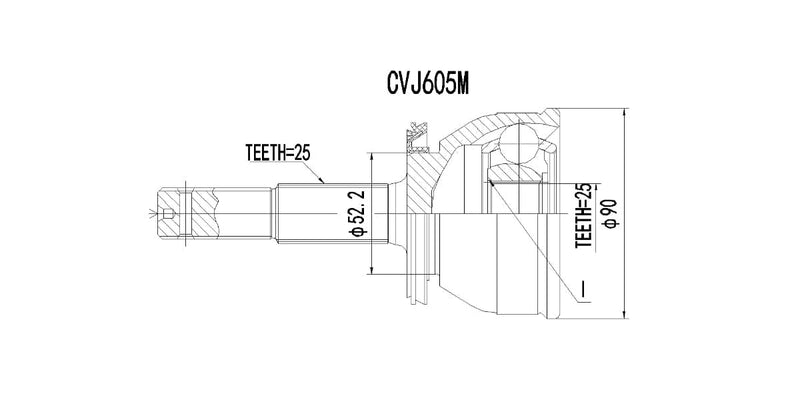 Outer Cv Joint Nissan Langley Sss,Sentra 1.8I 1984-1992 at Modern Auto Parts!
