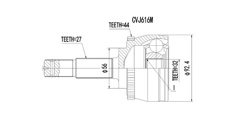 Outer Cv Joint Nissan Primera 200Si,200Gsi,Sti [Sr20De] 1998-2002 at Modern Auto Parts!
