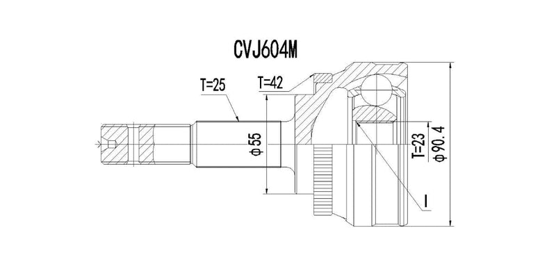 Outer Cv Joint Nissan Sabre 160Gx,Gs,Se,St 1993-1997 at Modern Auto Parts!
