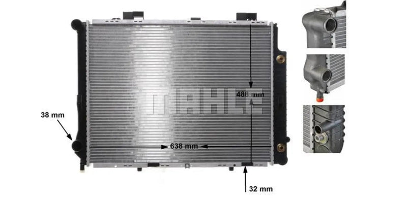Radiator Aluminium Mercedes E Class( Behr-Mahle ) 6410253 ~Modern Auto Parts!