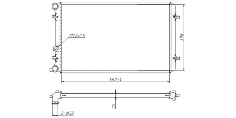 Radiator Audi A3,Golf 4,Jetta 4 Agu,Apk,Agz,Apx,Akl,Aeh,Ahf, 1999-2006 at Modern Auto Parts!