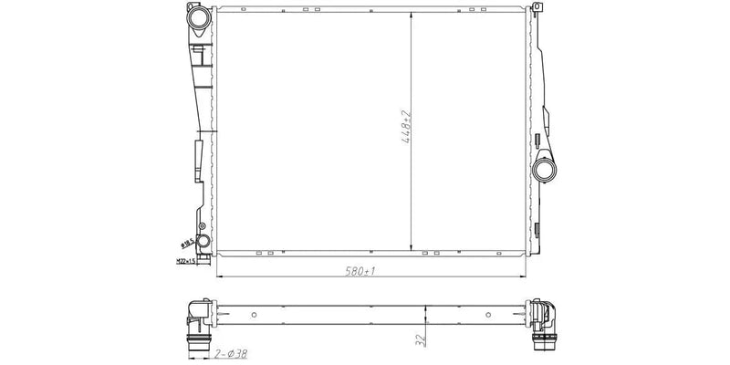 Radiator Bmw 318I,320D,320I,323I,325I,328I,330I [E46] M43,N42,M47,,M52,,M54 1999-2005 at Modern Auto Parts!