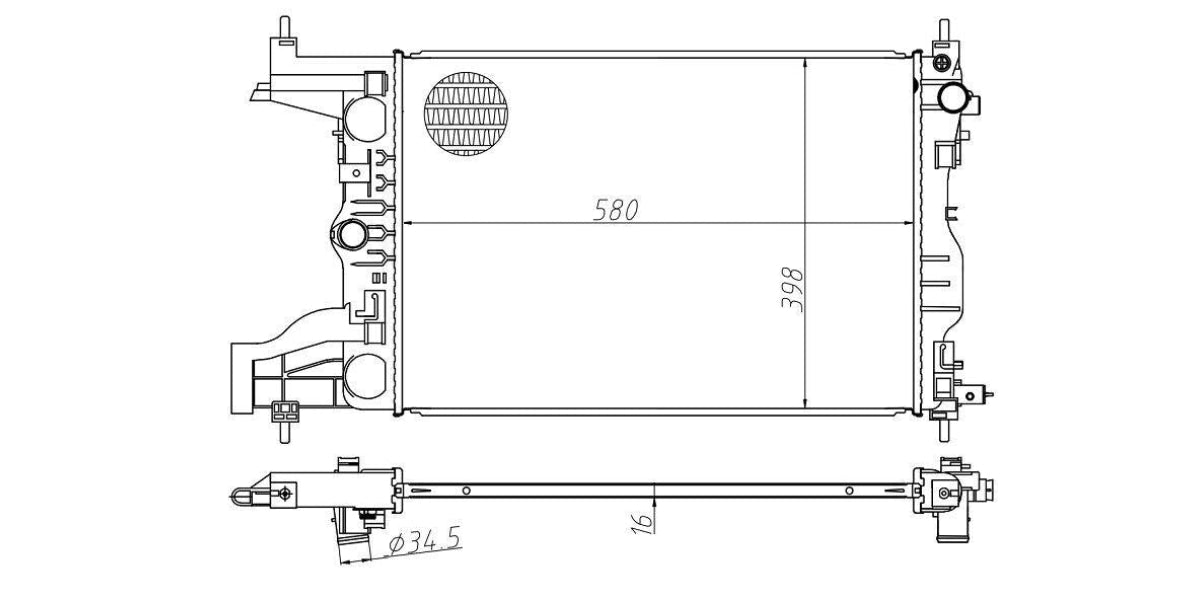 Radiator Chev Cruze 1.6,1.8 F16D3,F16D4,Lde,,F18D4 2009-2013 at Modern Auto Parts!