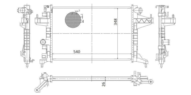 Radiator Chev Utility 1.4 [Corsa] C14Se 2011> at Modern Auto Parts!