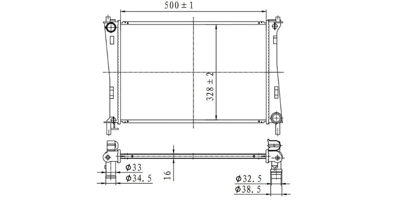 Radiator Ford Fiesta[2] 1.4I,1.6I Duratec 2003-2007 at Modern Auto Parts!