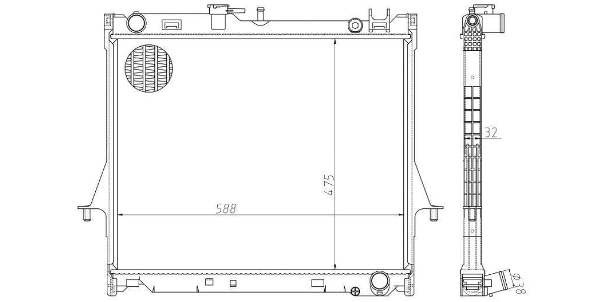 Radiator Isuzu Kb250,Kb300 D-Teq 4Jk1,4Jj1 2007-2013 at Modern Auto Parts!