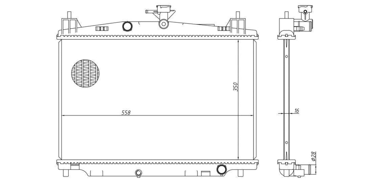 Radiator Mazda 2 1.3,1.5 Mzr13,Mzr15 2007-2015 at Modern Auto Parts!