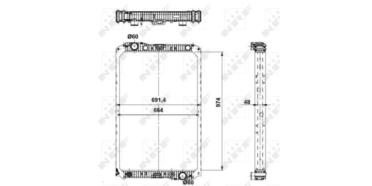 Radiator Mercedes Axor (Nrf) 519720