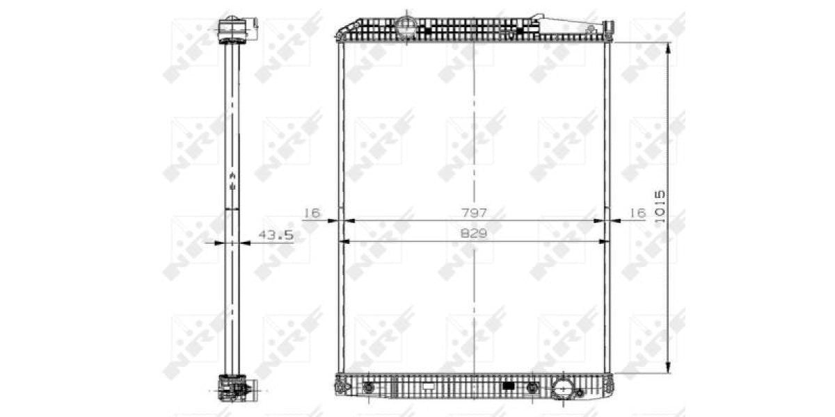 Radiator Mercedes Benz Actros (Nrf) 509578