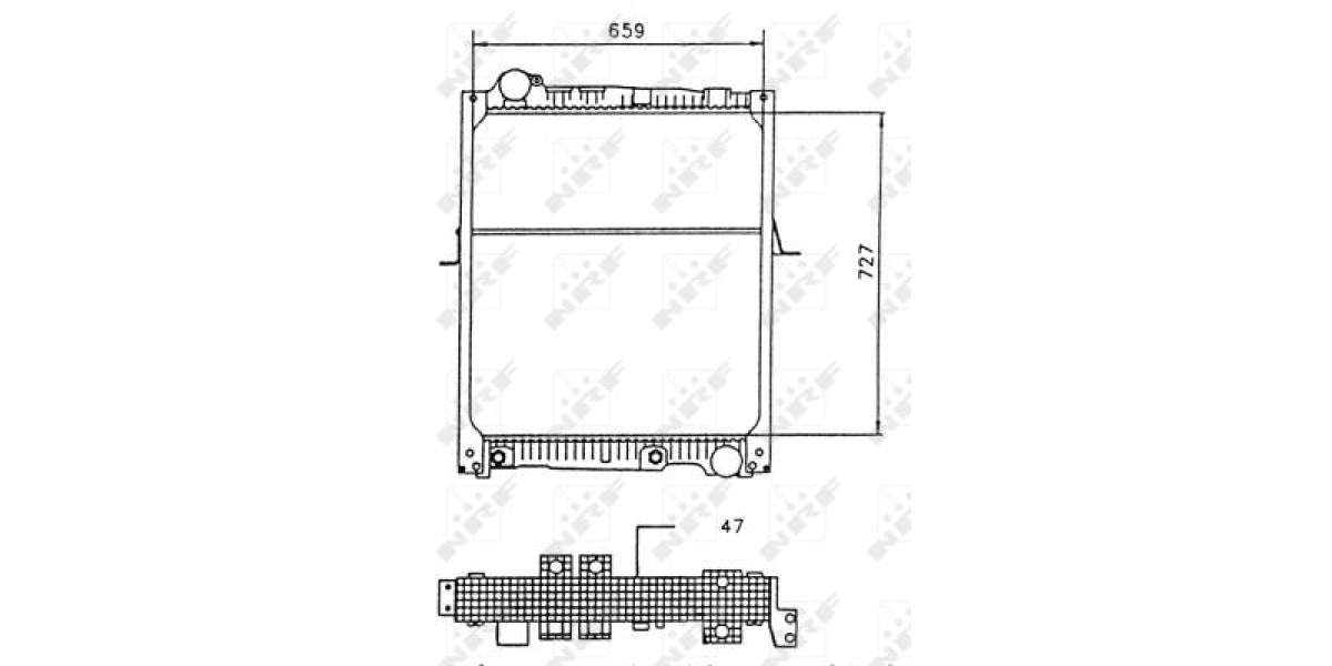 Radiator Mercedes Sk1735( Nrf ) 58926 ~Modern Auto Parts!