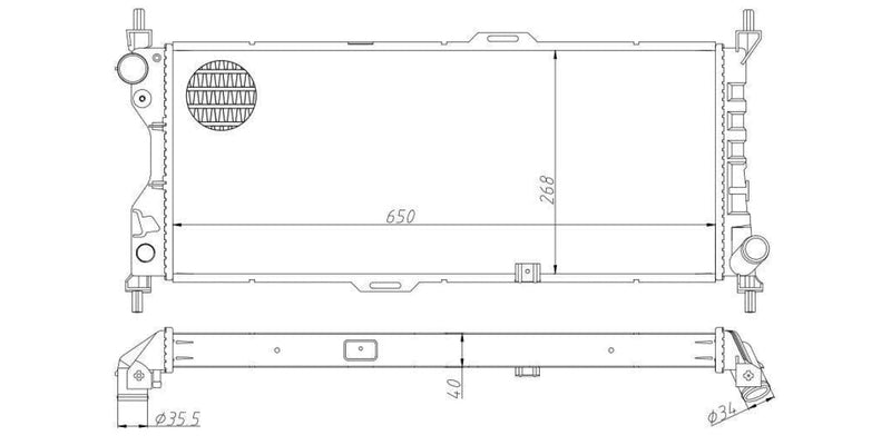 Radiator Opel Corsa 1.7 Dti,170D Ldv 4Ee1,4Ee1T 1998-2004 at Modern Auto Parts!