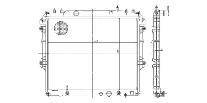 Radiator Toyota Fortuner,Hilux 3.0D,2.5D D4D 1Kd-Ftv,2Kd-Ftv 2005-2016 at Modern Auto Parts!