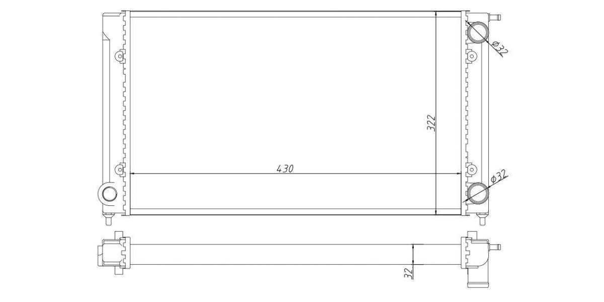 Radiator Vw Golf Citi Agy,Afx,Bsc,Cdp 1999-2010 at Modern Auto Parts!