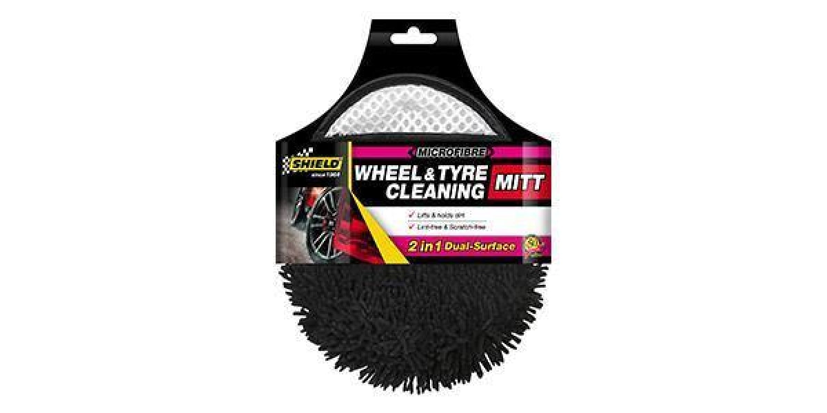 Shield Microfibre Wheel & Tyre Cleaning Mitt - Modern Auto Parts 