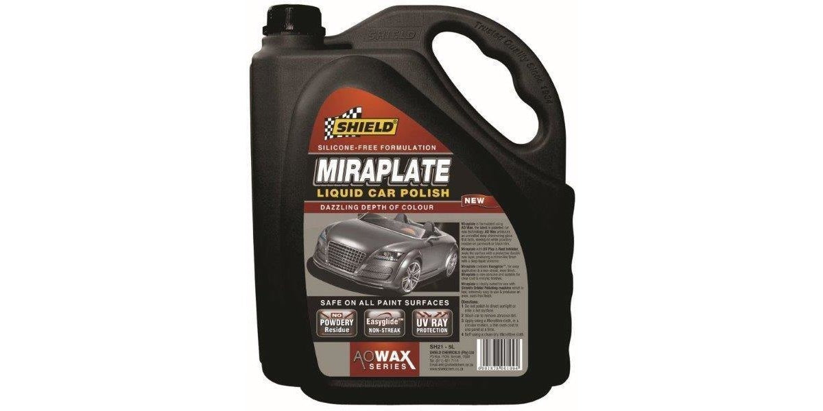Shield Miraplate Liquid Car Polish- 500Ml / 5L - Modern Auto Parts 