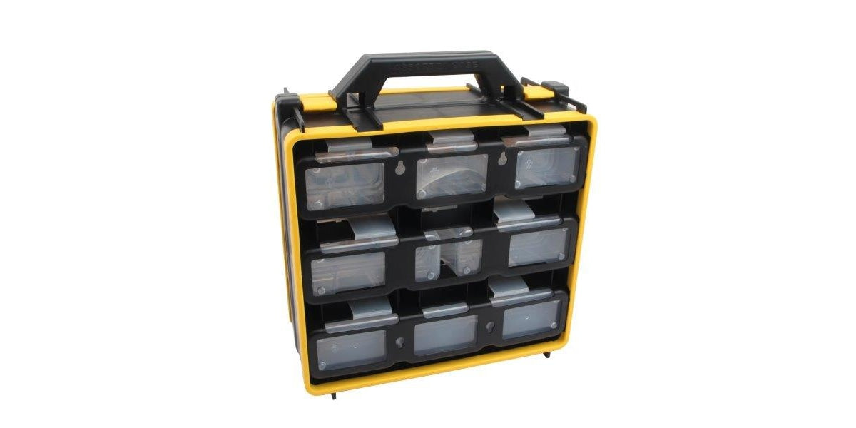 Storage Case With 12 Compartments AMPRO T11199 tools at Modern Auto Parts!