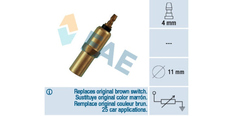 Temperature Switch 1Pin 11Mm D Nissan A12S A12 A12T A14 L14 L16 L18 L18S L20B L24 L26 L28 L28E E15