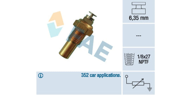 Temperature Switch 1Pin 1/8X27Nptf Chev/opel C18/c20Le 1.3S 1.6Sh 1.8L Z16Zel X18 X20 2.0Seh 20Let)