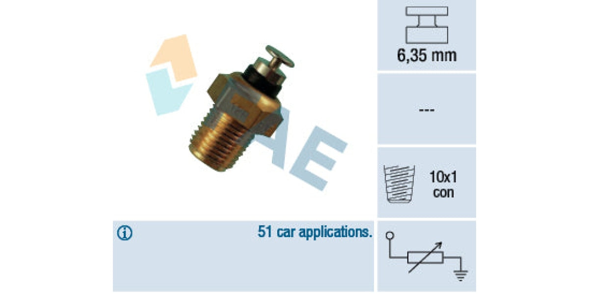 Temperature Switch 1Pin M10X1.0 Vw Fox Golf (Hm Hv Gf Et Ck Gy Kr Aal Acg Dx Aaa) (Fae) (32180)