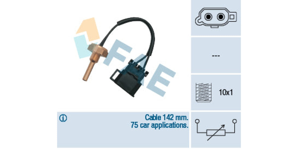 Temperature Switch 2Pin M10X1 Volvo 850 S40 S70 S90 V40 V90 (Fae) (32370) Sensor