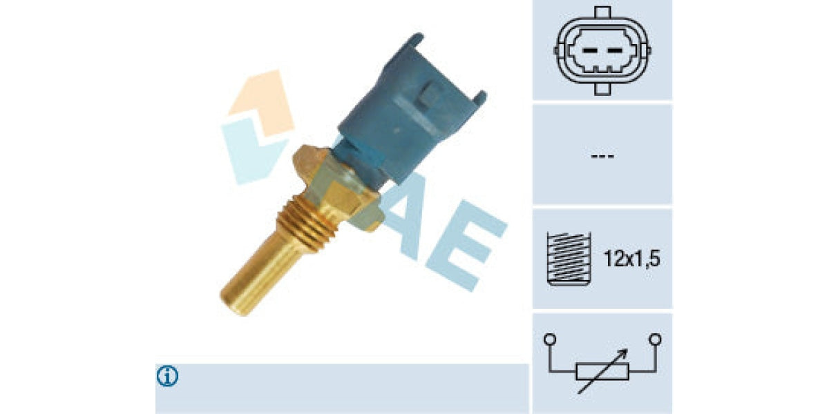 Temperature Switch 2Pin M12X1.5 Alfa 156 159 Brera Spider Chev Captiva Citroen Relay Dodge Nitro