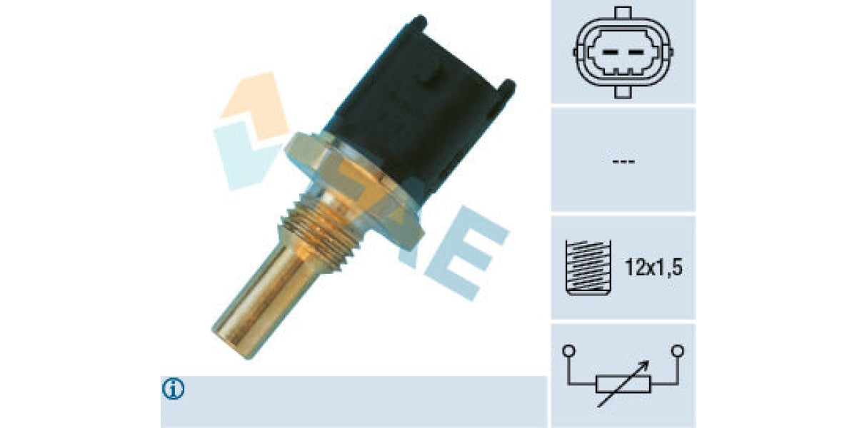 Temperature Switch 2Pin M12X1.5 Fiat 500 (199B5) Opel (Z18Xe1 Z18Xe Z18Zer) (Fae) (33680) Sensor