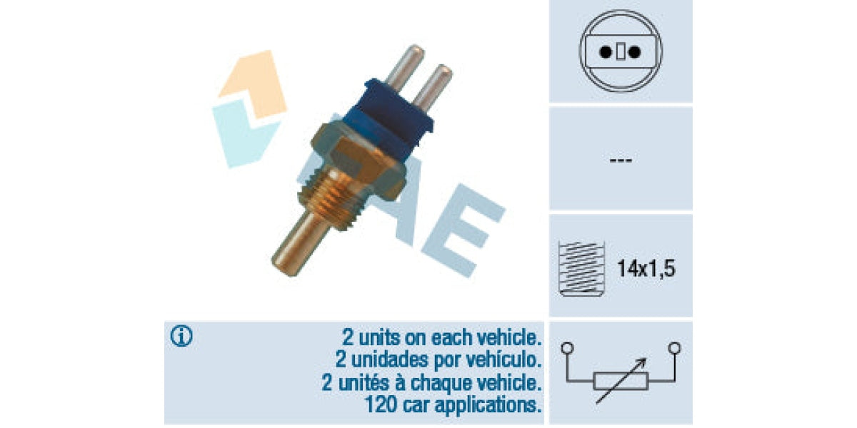 Temperature Switch 2Pin M14X1.5 Mercdes M102 M111 M103 M112 Om605 M104 (Fae) (32580) Sensor