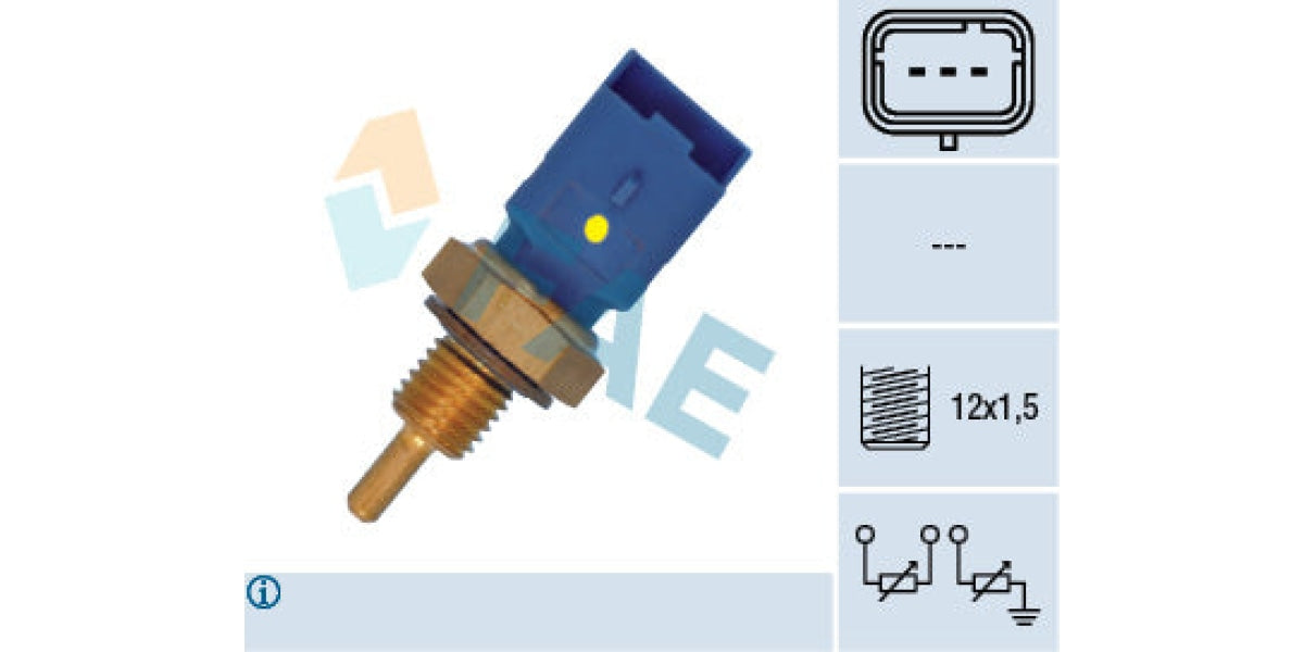 Temperature Switch 3Pin M12X1.5 Citoren Peugeot (Tu3Jp4 Tu5Jp4 Tu3A Tu3Jp) (Fae) (33795) Sensor