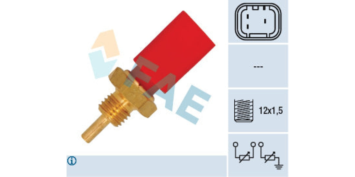 Temperature Switch 3Pin M12X1.5 Fiat Palio Seina Strada (178B5/b7) (Fae) (33725) Sensor