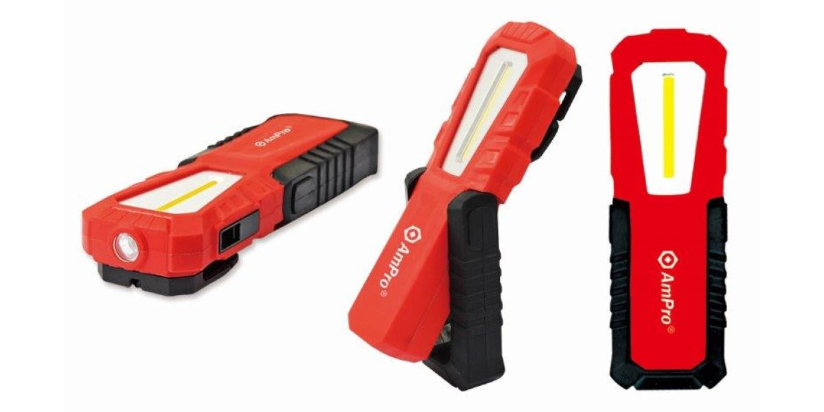 Usb Rechargeable Cob Led Work & Flashlight AMPRO T24069 tools at Modern Auto Parts!