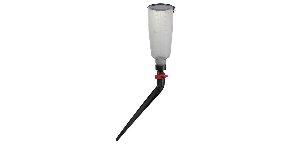 Visible Angle Funnel With Valve Syphon